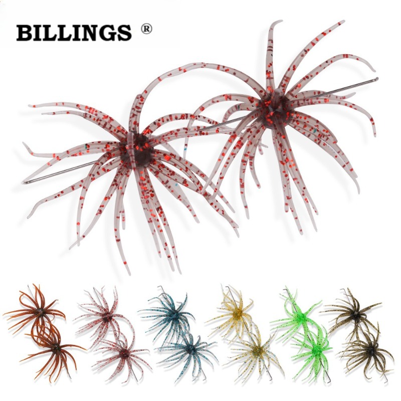 Fishing Lure Topwater - BILLINGS 2PCS 5cm1.7g Highly elastic Lure