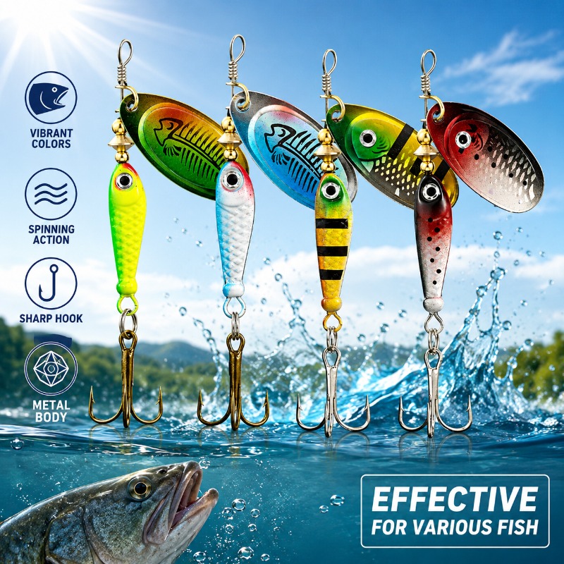 Fishing Spinner Lure Metal Rot - Fishing Lure Blade Bait 리뷰 및 가격