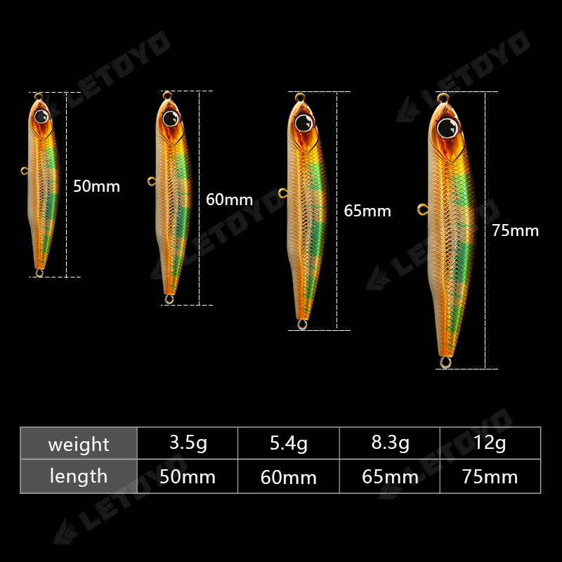 LETOYO Sinking Pencil 17g 12g- - Fishing Lure Swimbait 리뷰 및 가격
