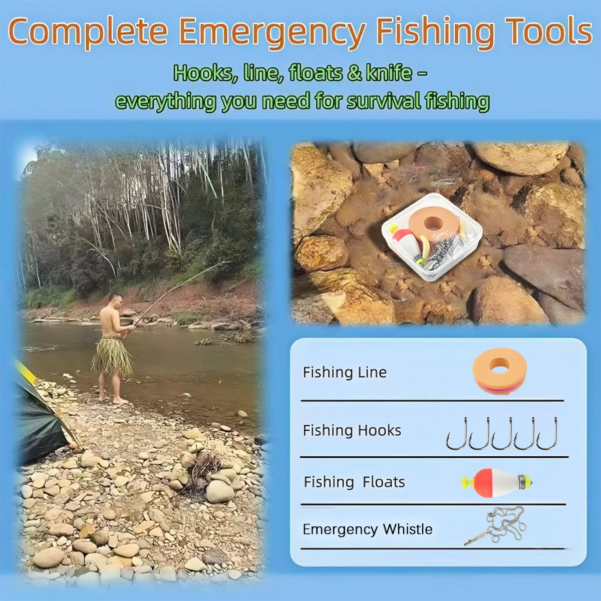 Portable Emergency Fishing Gea - Fishing Lure Making Kit 리뷰 및 가격