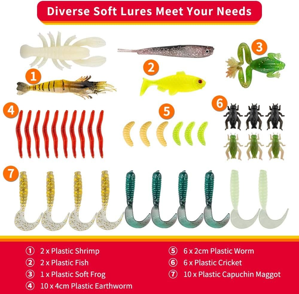 78Pcs Fishing Lures Kit for Ba - Fishing Lure Spoon 리뷰 및 가격