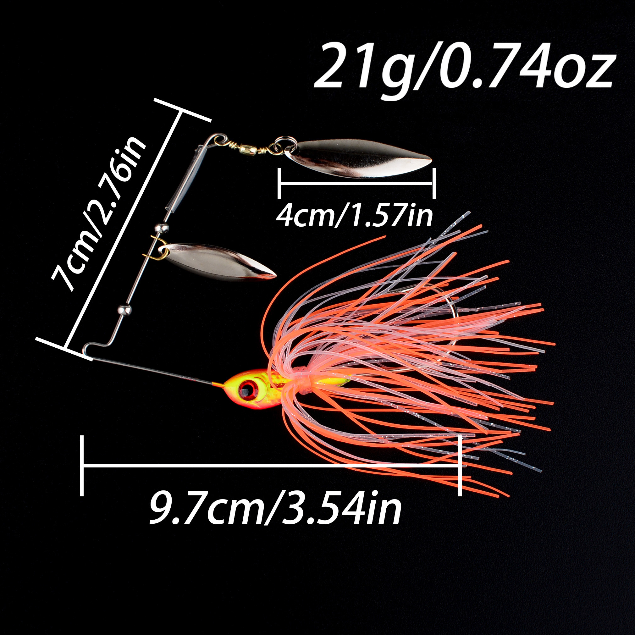 1PC 16.5G/21G spinner bait fis - Fishing Lure Blade Bait 리뷰 및 가격