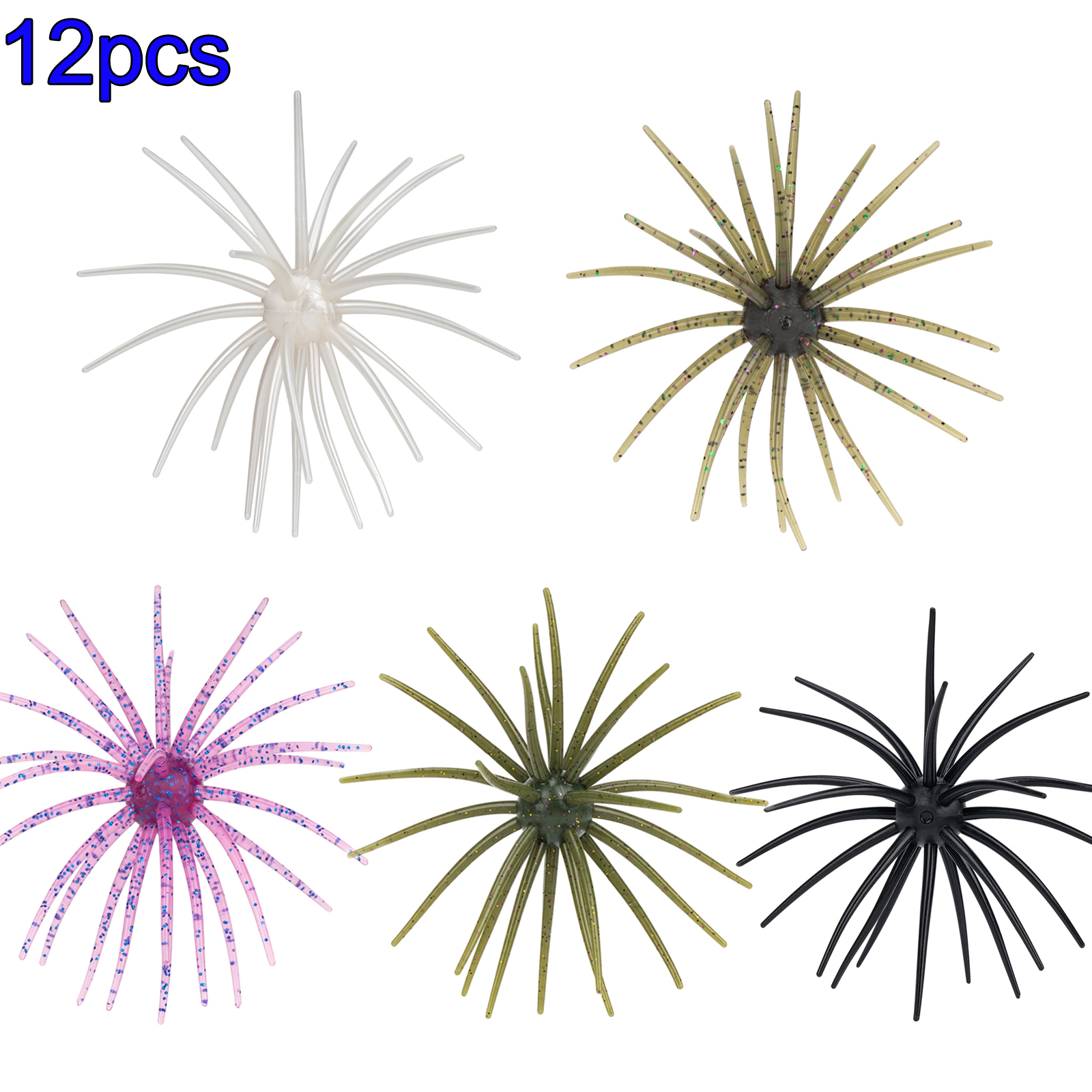 12pcs TPE Soft Sea Urchin Lure - Fishing Lure Swimbait 리뷰 및 가격