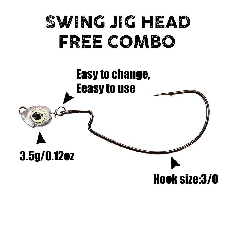B&U Swing Jig head cheburashka - Fishing Lure Accessories 리뷰 및 가격
