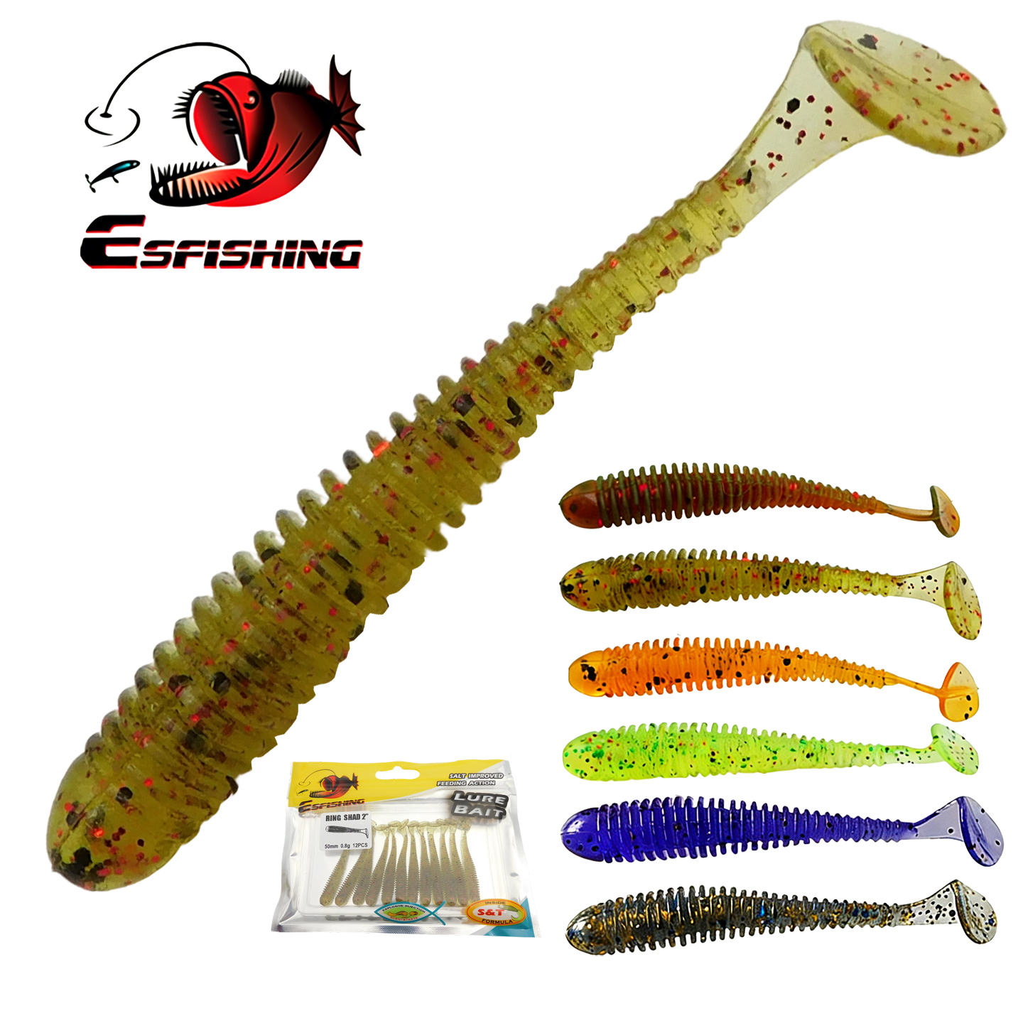 ESFISHING Swing Impact Ring Sh - Fishing Lure Soft Plastic 리뷰 및 가격